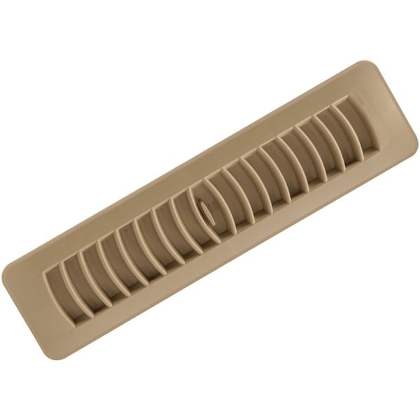 Imperial 2-1/4 In. x 12 In. Taupe Plastic Louvered Floor Register RG1453 - main